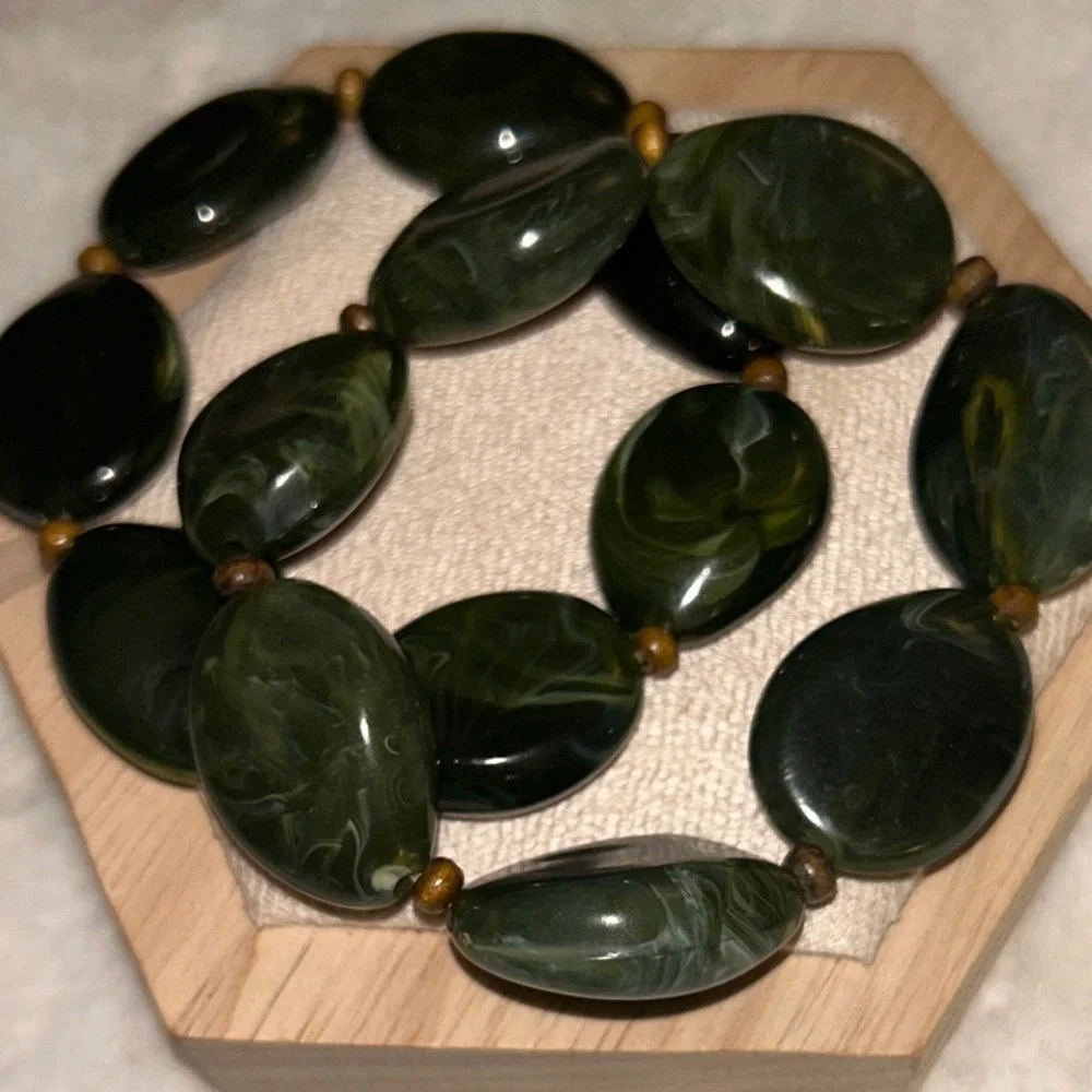 Elegant Green Jade Bracelet‎ Set